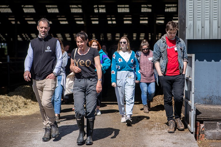 "Farm walk guy" Lee Holdstock joins others on the farm