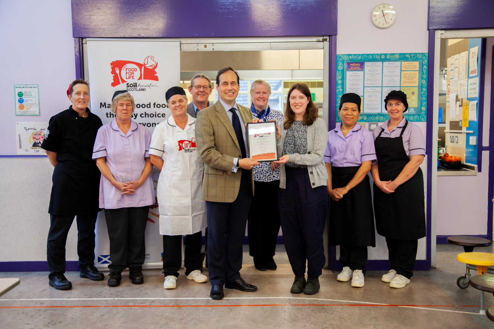 Aberdeen City Council marks FFLSH Bronze renewal by adding more climate-friendly food to school meals menu